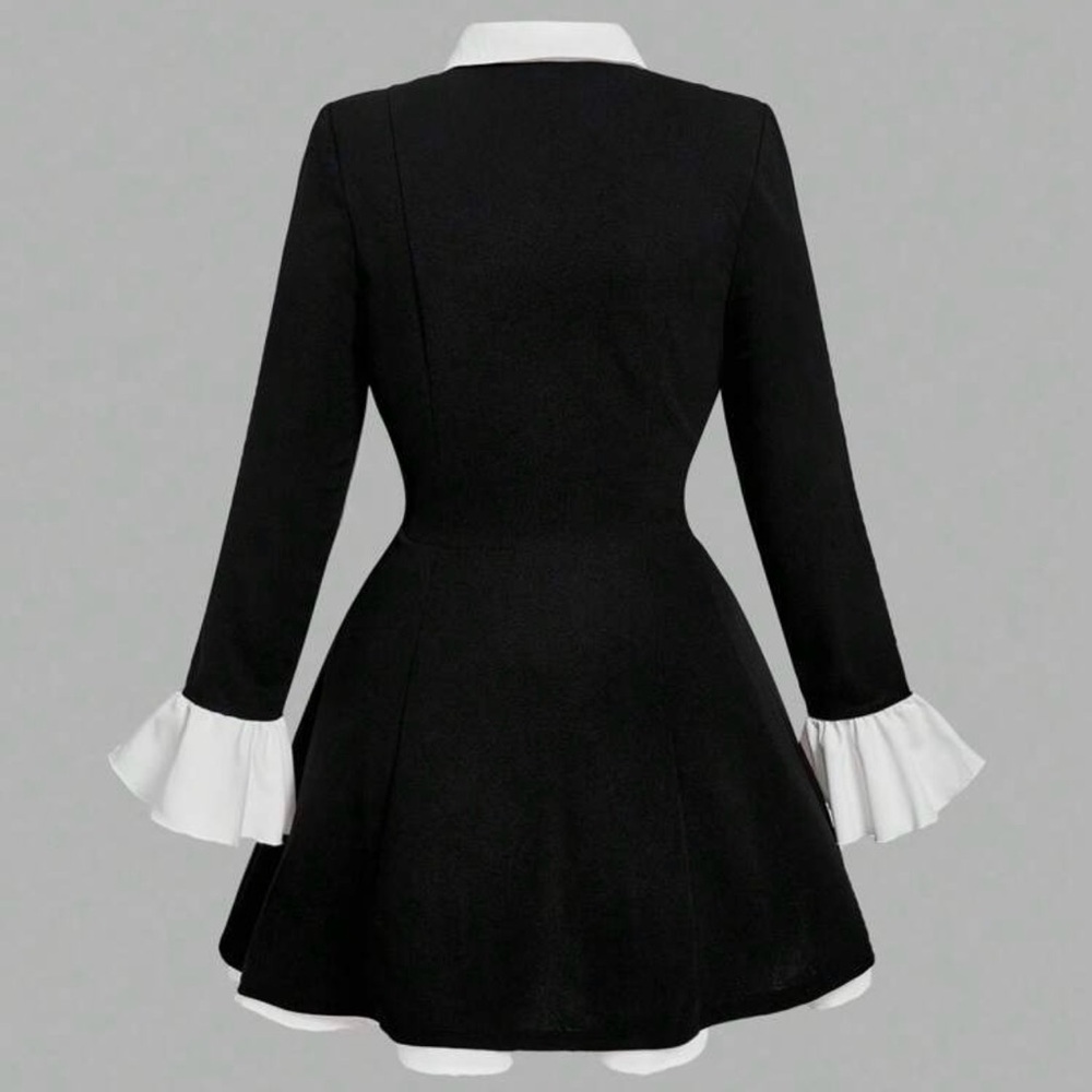 Black and White Blazer Dress - Picture 2 of 2